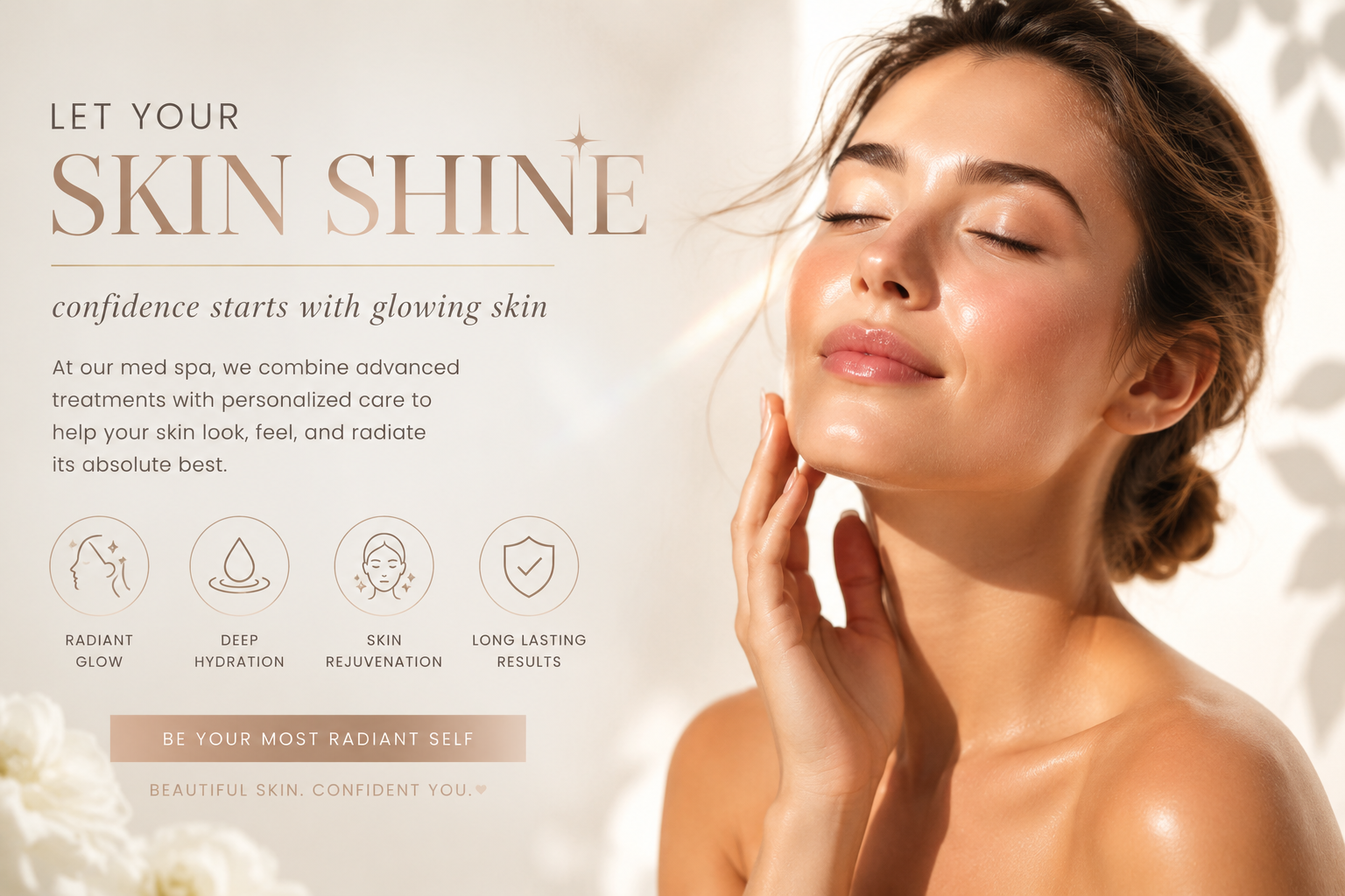 Let your skin shine - confidence starts with glowing skin at Age Revival Med Spa